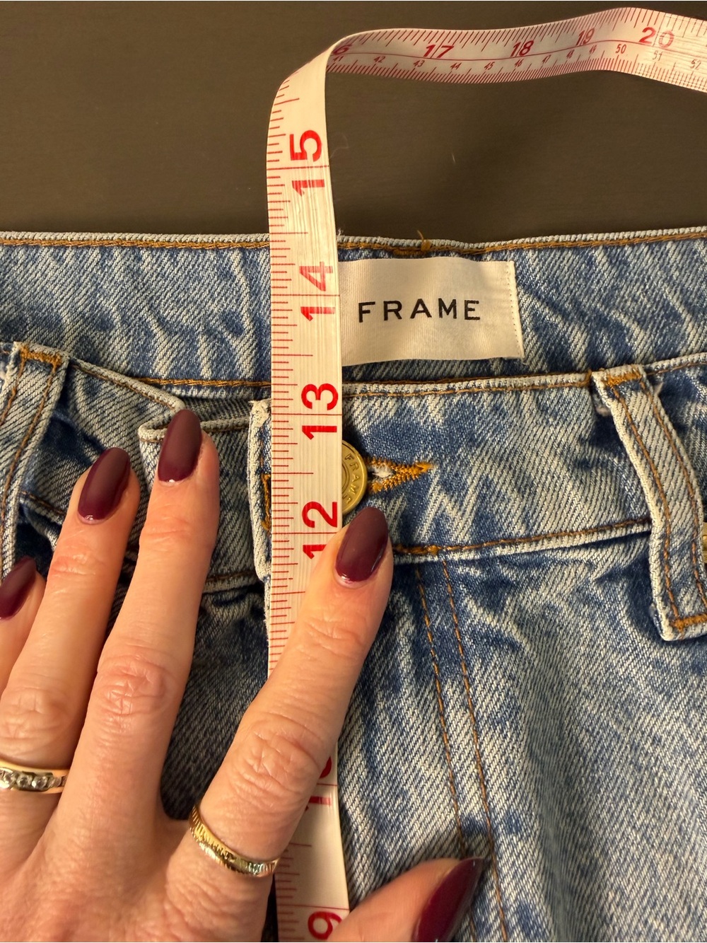 Frame Denim Light Blue High-Rise Jeans Shorts - Picture 8 of 12